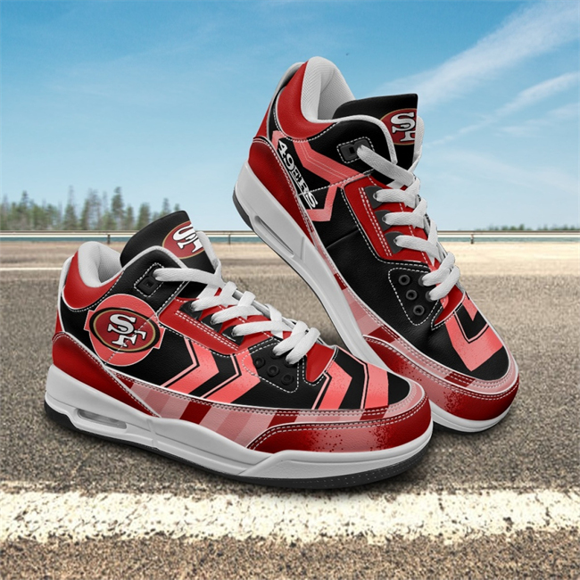 Women's San Francisco 49ers Air Jordan 3 Sneakers/Shoes 001